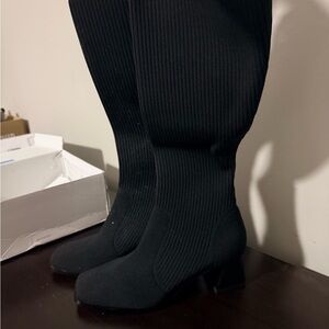 Dream Pairs Black Heeled Boots